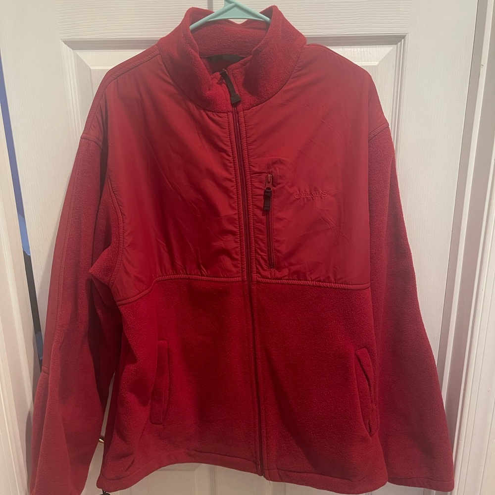 Chaps Red Fleece Jacket